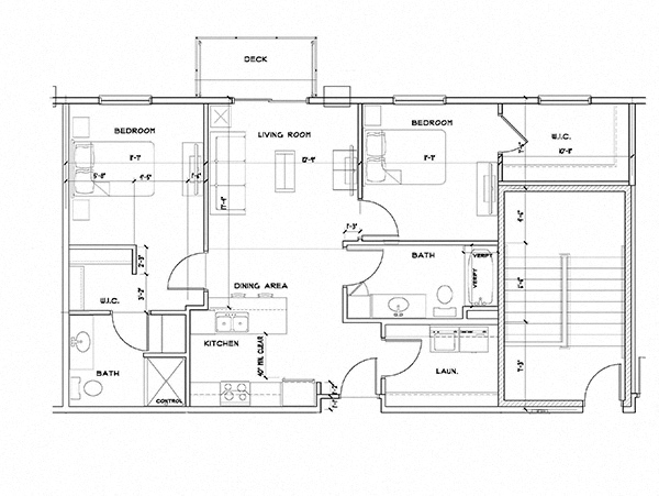 a floor plan of a house